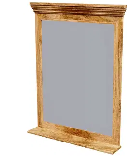 Zrkadlá Zrkadlo Guru 70x90 indický masív mango