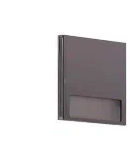 LED osvetlenie LDST AL-01-CB-BZ5 - LED schodiskové svietidlo ALEX 5xLED/1,2W/230V lesklá čierna AL-01-CB-BZ5