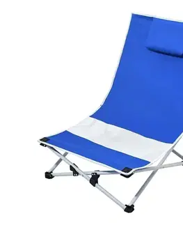 Záhradné stoličky a kreslá  Záhradné ležadlo modré 13517