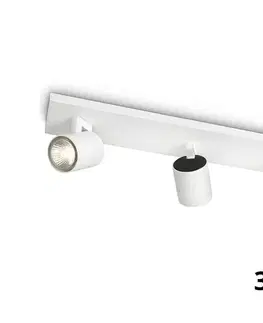 Svietidlá Philips - LED RGBW stmievateľné bodové svietidlo RUNNER 3xGU10/6,5W/230V biela P2483+3xAI0589
