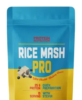 Proteínové raňajky Rice Mash Pro - Protein Nutrition 1000 g White Raffaello + French Pancakes Pieces/stevia