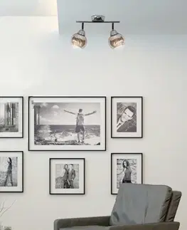 Nástenné svetlá Nástenná LED páska 2X10W E14 chróm FORT