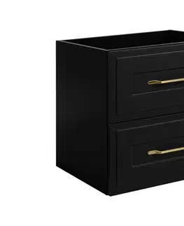 Skrinky do kúpeľne Elvisia Skrinka pod umývadlo CLASSIC Black | 60 cm