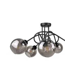 Svietidlá Keter Lighting Prisadený luster RIN 5xE27/60W/230V čierna 1275/22