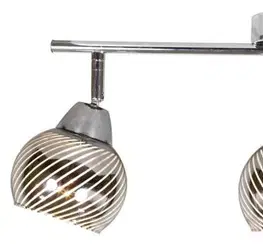 Nástenné svetlá Nástenná LED páska 3X10W E14 chróm FORT