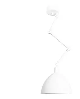 Svietidlá ByRydens 4200930-5007 - Stropný luster na tyči BAZÁR 1xE27/5W/230V biela 4200930-5007