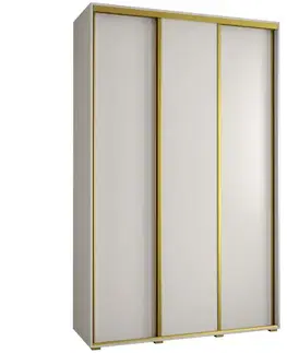 Šatníkové skrine Skriňa 45 Canaris 1 160 biela/gold