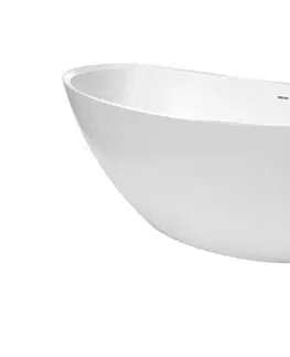 Vane Voľne stojaca vaňa SAT Paula 167x81,8 cm liaty mramor ľavá aj pravá SATPA1670 SATPA1670