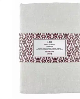 Záclony do obývačky Záclona na páske  ARIA polyester ecru 400x160 Merkury Home