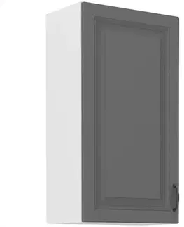 Kuchynské skrinky visiace Kuchynská skrinka Stilo dustgrey/biely 50g/90 1f