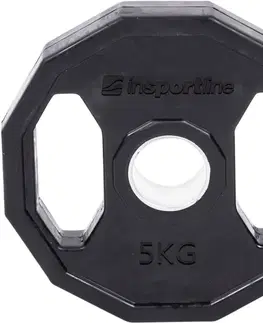 Závažia k činkám Pogumovaný olympijský kotúč inSPORTline Ruberton 5 kg 50 mm