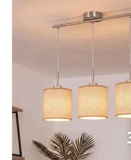 Svietidlá BRILAGI - LED luster na lanku NUBILA 3xE27/60W/230V svetlohnedá EG32521+3xBG1584