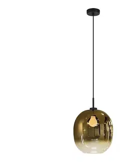 Svietidlá Viokef Lighting Závesný luster na lanku MIRROR 1xE27/14W/230V dymovo zlatý 4345501