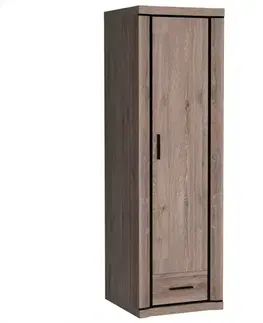 Šatníkové skrine Skriňa Dallas D19 hľuzový dub