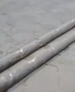 Metrážne závesy Závesový materiál VELVET KLAUDI YX503/6/sivý/145