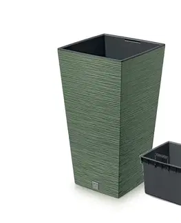 Kvetináče a truhlíky NABBI DFSH300 plastový kvetináč 29,5 cm zelená