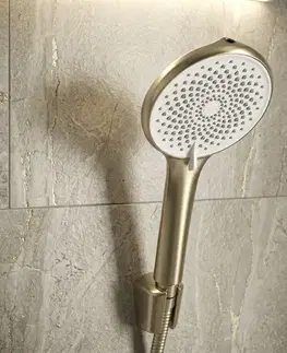 Kúpeľňové batérie REA - Vaňová nástenná batéria Rivo Brush Gold REA-B9338
