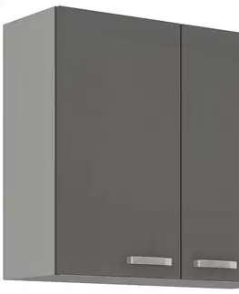 Kuchynské skrinky visiace Skrinka do kuchyne GREY 80G-72 2F