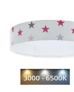 Svietidlá  LED Stmievateľné svietidlo GALAXY KIDS LED/24W/230V hviezdičky biela/ružová/šedá +DO 