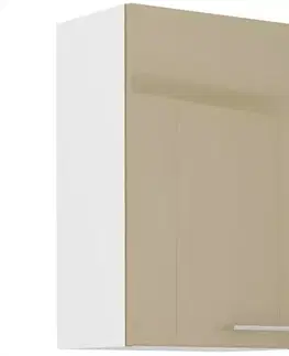 Kuchynské skrinky visiace Kuchynská skrinka Lara 45g-72 1f Mdf Cappucino lesk