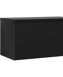 Kúpeľňový nábytok MEXEN/S - Orio kúpeľňová skrinka pod umývadlo 90 cm s doskou, 1 šuplík, čierna mat 91A10-09047-1-BFC71