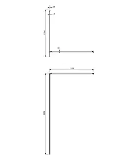 Sprchovacie kúty OMNIRES - MARINA walk-in, 120 cm chróm / transparent /CRTR/ DNR12XCRTR