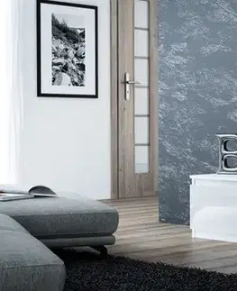 TV stolíky SZEBY moderný TV stolík, biely lesk