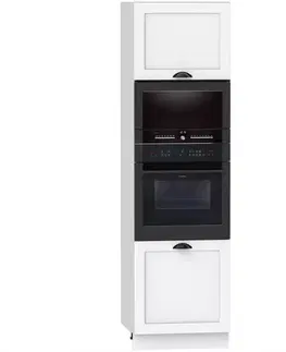 Kuchynské skrinky stojace Kuchynská skrinka Adele D60pk Mv 2133 Pl Biely hrášok/Bi