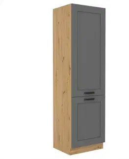 Kuchynské skrinky stojace Kuchynská skrinka Luna dustgrey/artisan 60LO-210 2F