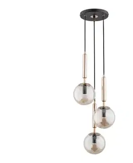 Svietidlá  Luster na lanku VOLDA 3xE14/40W/230V mosadz 63068