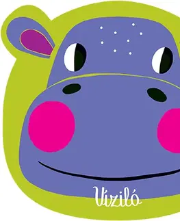 Leporelá, krabičky, puzzle knihy Színek a babának - Mit csinál a víziló?