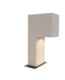 Zahradne stlpove lampy Moderný vonkajší stĺpik sivý 35cm IP44 - Pompei