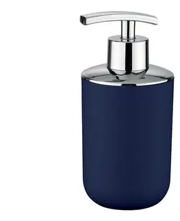 Svietidlá WENKO 22519100 - Dávkovač mydla BRASIL 320 ml, modrý / lesklý chróm 22519100