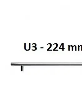Kuchynské linky ArtExt Úchyt RELING Typ: RELING U3 - 224 mm