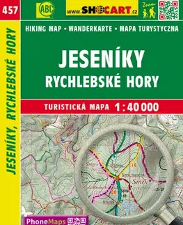Turistika, skaly Jeseníky, Rychleby 1:40 000 - TM 457