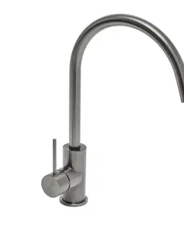 Kuchynské drezy SAT Drezová batéria SAT Aurum s otočným ramienkom brúsený gun metal SATBAUR280BGM SATBAUR280BGM