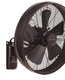 Ventilátory Lucci air 213125 - Nástenný látor BREEZE 55W/230V čierna/hnedá + DO 213125EU