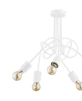 Svietidlá  Prisadený luster TANGO 5xE27/15W/230V biela 23615