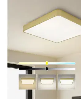 Svietidlá BRILAGI-LED stmievateľné stropné svietidlo POOL SQUARE LED/48W/230V 3000-6000K 50x50 cm zlaté+DO BRI665