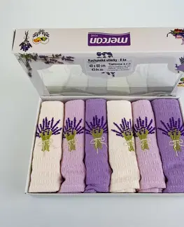 Utierky Utierky na riad vaflové Levanduľa 40x60cm 6ks TiaHome