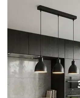 Svietidlá BRILAGI - LED luster na lanku RIDDY 3xE27/60W/230V čierna 8590828039198