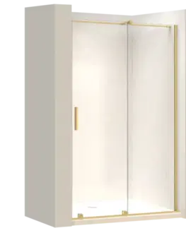 Sprchovacie kúty REA/S - Sprchové Dvere Montana 100 Gold brush KPL-K6389