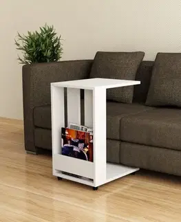 Konferenčné stolíky Príručný stolík / Odkladací stolík Edi - White