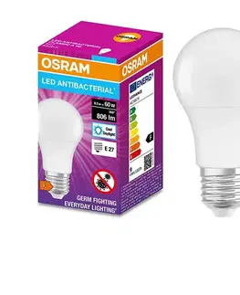 LED osvetlenie LED Antibakteriálna žiarovka  A60 E27/8,5W/230V 6500K - Osram 4058075560697