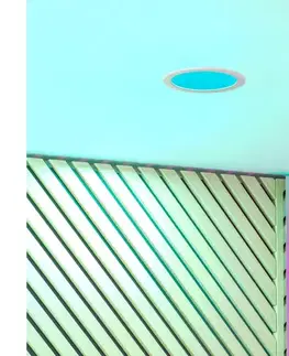 LED osvetlenie Eglo 901432-LED RGBW stropné svietidlo FUEVA-Z, dymové sklo s podsvietením, LED/9,5W/230V, priemer 16,8 cm, IP44, biela 901432