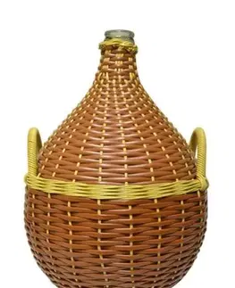 Odmerky Kinekus Demižón s uškami, opletený, sklenený, 25l, mix farieb