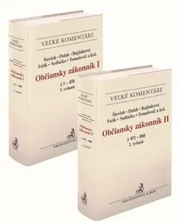 Občianske právo Občiansky zákonník I a II. zväzok. Komentár (2. vydanie) - Kolektív autorov,Marek Števček
