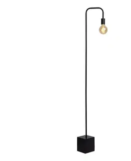 Lampy Lucide 45765/01/30 - Stojacia lampa LORIN 1xE27/40W/230V čierna 45765/01/30