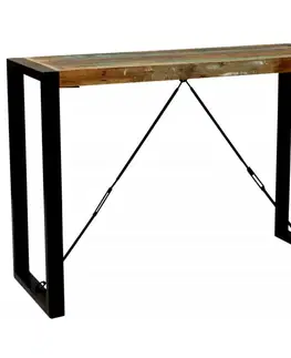 Konzolové stolíky Konzolový stolík Retro 110x76x40 recyklovaného mango