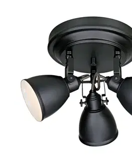 Svietidlá Markslöjd 105815 - Bodové svietidlo FJÄLLBACKA 3xE14/40W/230V čierna 105815